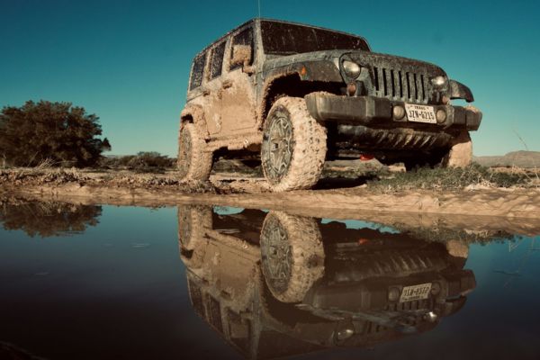 Wrangler im Offroad Gelände