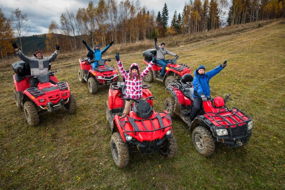 Gemeinsame Quadtour beim einer Incentive Veranstaltung im Inland